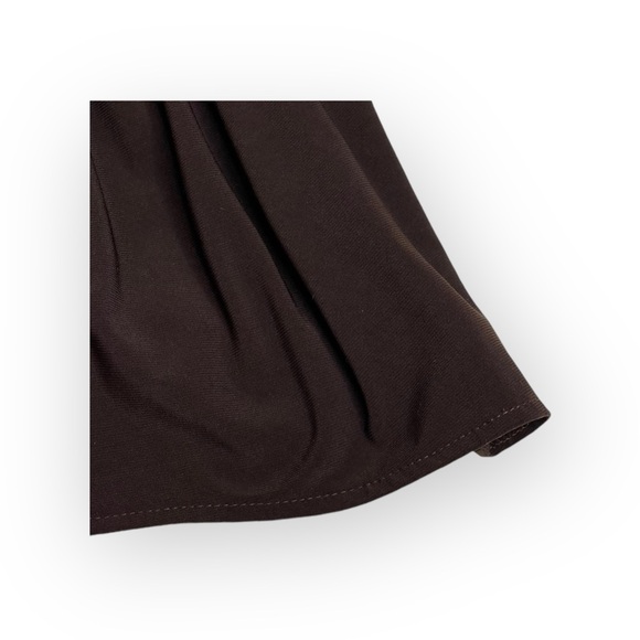 Linda Segal ⌘ Braided Belt Plunging Neckline Top ⌘ Chocolate Mint Leopard ⌘ L ⌘ - Picture 6 of 16